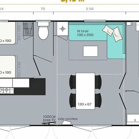 Mobil Home, Clim, Animaux Ok - 4 Pers. - Api-1-52-2930 Kemping Lamonzie-Montastruc